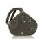 Sac à Main de Soirée Motif Diamant Fantaisie pour Fête - Noir 