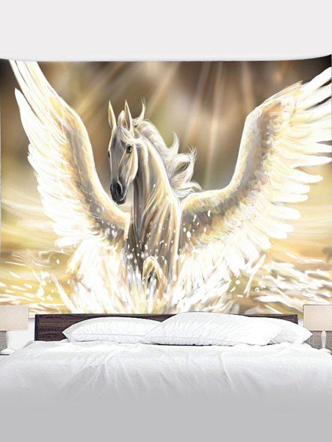 Unicorn Wings Print Tapestry Hanging Wall Trendy Home Decor