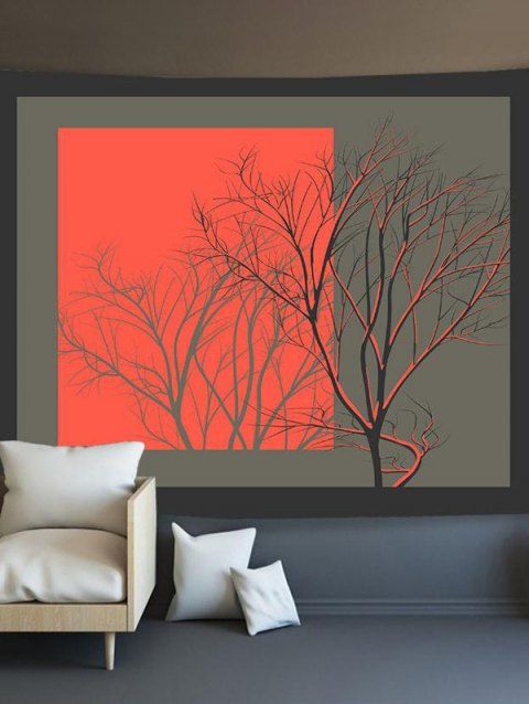 Tree Printed Tapestry Hanging Wall Trendy Home Decor