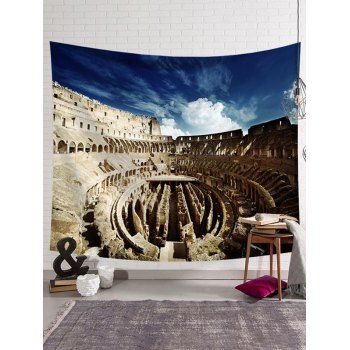 

Buliding Landscape Print Tapestry Hanging Wall Trendy Home Decor, Multicolor e