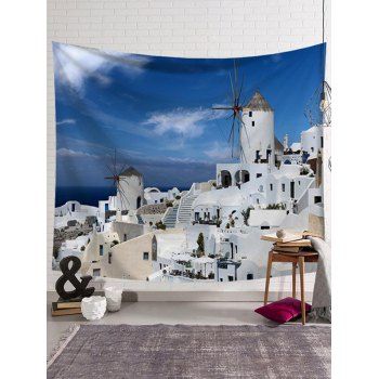 

Landscape Buliding Print Tapestry Hanging Wall Home Decor, Multicolor