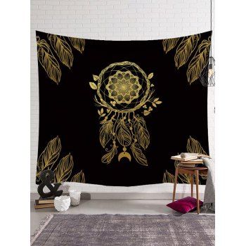 

Printed Tapestry Hanging Wall Trendy Home Decor, Deep yellow