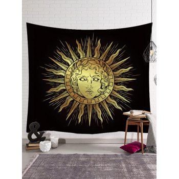 

Printed Tapestry Hanging Wall Home Decor, Deep yellow