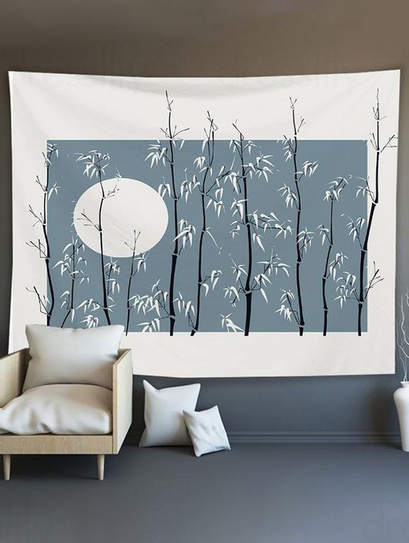 Tapisserie Murale Suspendue à Imprimé Arbre Décor Maison - multicolor 150 CM X 130 CM
