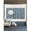 Tapisserie Murale Suspendue à Imprimé Arbre Décor Maison - multicolor 150 CM X 130 CM