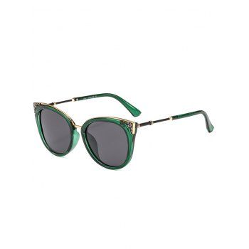 

Star Pattern Thick Frame Round Shaped Streetwear Outdoor Sunglasses, Deep green