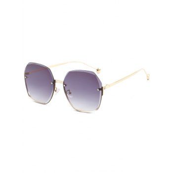 

Irregular Rimless Trendy Outdoor Sunglasses, Purple