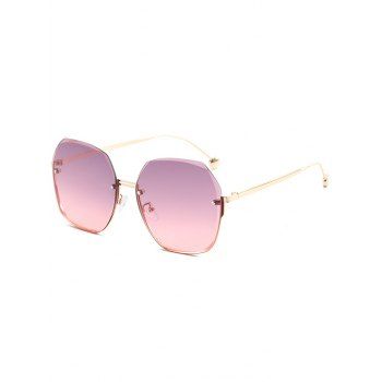

Irregular Rimless Trendy Outdoor Sunglasses, Light pink