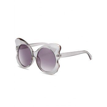 

Butterfly Shaped Round Lens Streetwear Outdoor Sunglasses, Gray