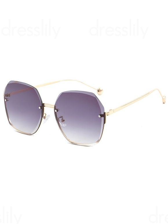 Lunettes de Soleil Irrégulières sans Monture Fashion pour Extérieur - Pourpre 