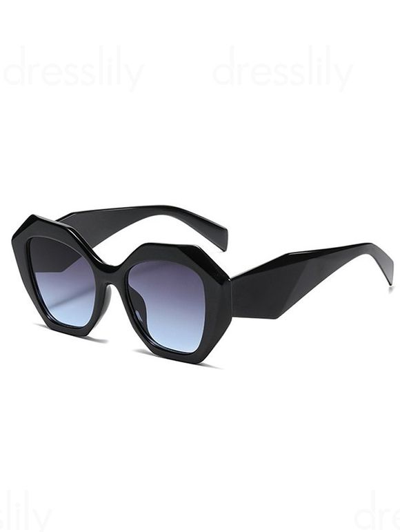 Lunettes de Soleil Monture Epaisse Irrégulière pour Extérieur de Streetwear - multicolor A 