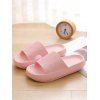 Solid Color Soft Antiskid Home Bathing Platform Slippers - Rose clair EU (40-41)