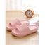 Solid Color Soft Antiskid Home Bathing Platform Slippers - Rose clair EU (36-37)