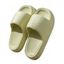 Solid Color Soft Antiskid Home Bathing Slippers - Jaune clair EU (40-41)