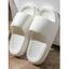 Solid Color Soft Antiskid Home Bathing Slippers - Jaune clair EU (42-43)