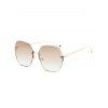Lunettes de Soleil Irrégulières sans Monture Fashion pour Extérieur - d'or 