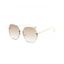 Lunettes de Soleil Irrégulières sans Monture Fashion pour Extérieur - d'or 