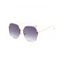 Lunettes de Soleil Irrégulières sans Monture Fashion pour Extérieur - Pourpre 