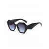 Lunettes de Soleil Monture Epaisse Irrégulière pour Extérieur de Streetwear - multicolor A 