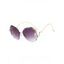Lunettes de Soleil Irrégulières Strass sans Monture pour Extérieur de Streetwear - Pourpre 