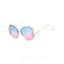 Lunettes de Soleil Irrégulières Strass sans Monture pour Extérieur de Streetwear - multicolor B 