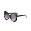 Lunettes Solaires Rondes en Forme de Papillon avec Verres Irrégulières pour Extérieur de Streetwear - Gris 