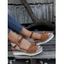 Twist Open Toe Buckle Strap Wedge Sandals - PINK EU 42