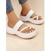 Pullover Toe Thick Sole Outwear Slippers - WHITE EU 43