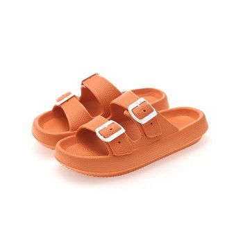 

Cut Out Buckle Strap Non-slip Casual Slippers, Orange