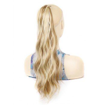 

Long Wavy Synthetic Ponytail With Hair Claw, Multicolor a