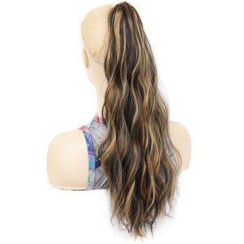 

Long Wavy Synthetic Ponytail With Hair Claw, Multicolor b