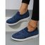 Breathable Knit Slip On Casual Sport Shoes - Blanc EU 43