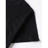 Skull Print Casual T Shirt Crew Neck Short Sleeve Tee - BLACK XXXL