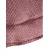 Robe Ligne A Semi-formelle Ceinturée Superposée à Taille Haute de Grande Taille à Paillettes - Rose clair 1X