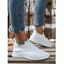 Plain Color Breathable Slip On Sports Style Casual Shoes - Gris EU 42