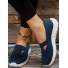 Minimalist Style Slip On Breathable Low Top Casual Shoes - Bleu EU 42