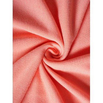 Lace Panel T Shirt Plain Color Flutter Sleeve Round Neck Casual Top
