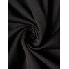 Plus Size Gothic Chain Embellishment Grommet Tank Top and Faux Denim 3D Plaid Print Capri Jeggings Casual Outfit - BLACK L