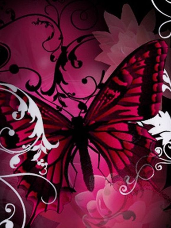 Haut à Bretelle Fine Ajustable en Treillis à Imprimé Papillon à Ourlet Asymétrique - Noir S