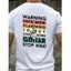 T-shirt Décontracté à Imprimé Guitare et Slogan à Manches Courtes en Coton - Blanc XXL
