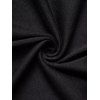 Robe Mi-Longue Ajustable à Bretelle Bouclée à Paillettes sans Manches à Lacets - Noir S