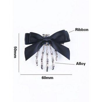 2 Pcs Gothic Butterfly Skull Shape Hair Clip Comb