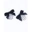 2 Pcs Gothic Butterfly Skull Shape Hair Clip Comb - BLACK 