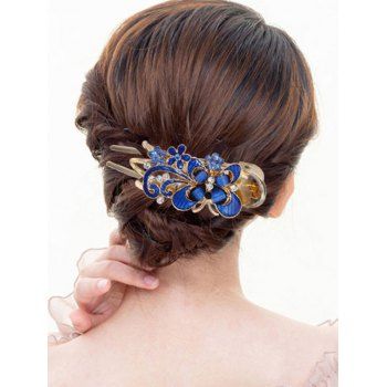 

Butterfly Shape Rhinestones Trendy Hair Clip, Blue
