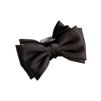 

Solid Color Elegant Bowknot Trendy Hair Claw Clips, Black