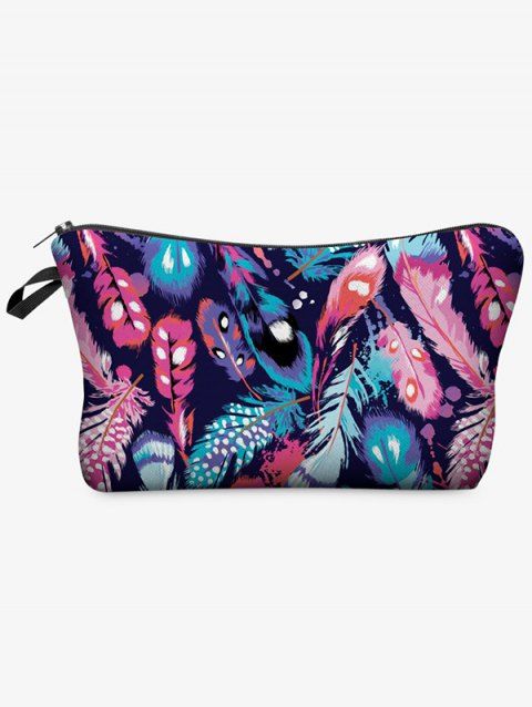 Allover Print Hanging Multipurpose Cosmetic Pouch Handbag For Travel