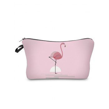 

Allover Print Hanging Multipurpose Cosmetic Pouch Handbag For Travel, Light pink