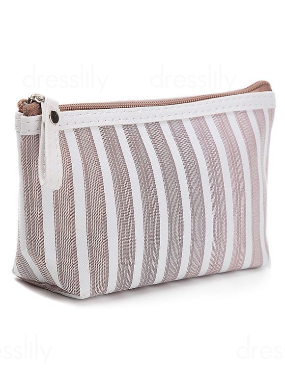 Sac de Rangement Cosmétique Portable de Voyage à Imprimé Rayé - multicolor A 