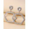 Boucles D'Oreilles Pendantes Géométriques Style Simple en Métal - Argent 1 PAIR