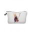 Sac de Rangement de Voyage Cosmétique Zippé à Imprimé Lettre Fleur - multicolor C 